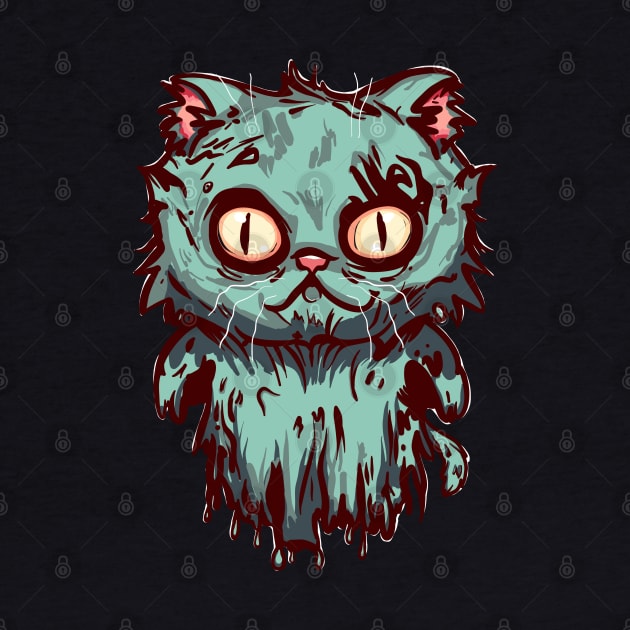 Zombie Ghost Cat (no text) by KilkennyCat Art